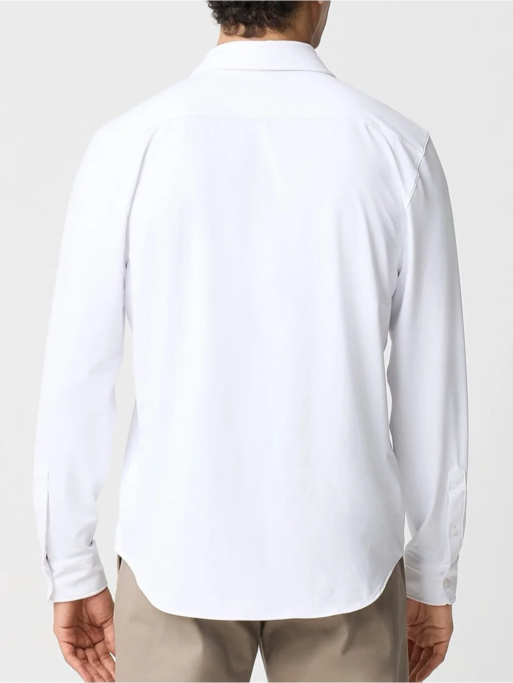 J.Crew Men's All-Day Performance Button Down Shirt White Size Large Long Sleeve